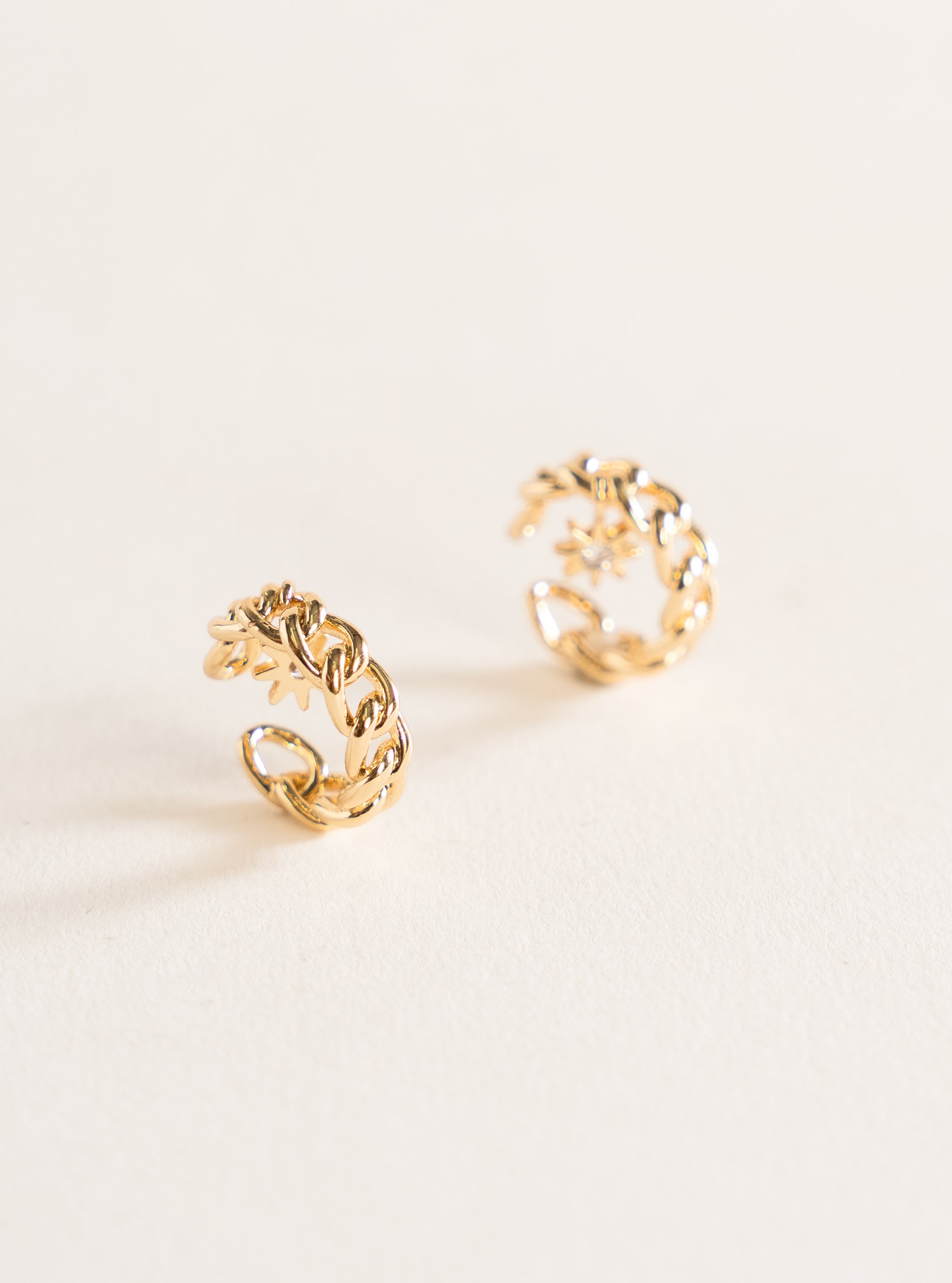 Eclipse Earrings, Dorado
