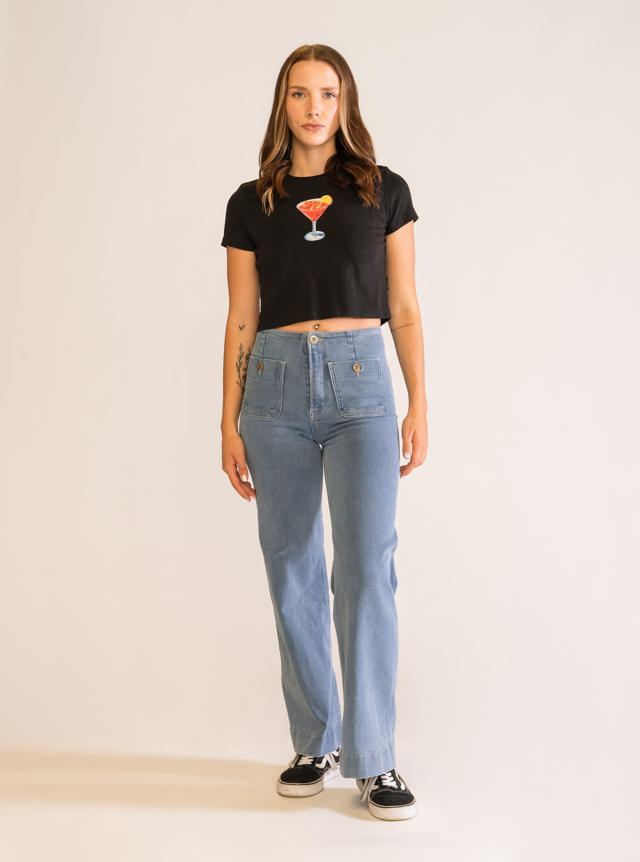 Cocktail Baby Playera, Negro