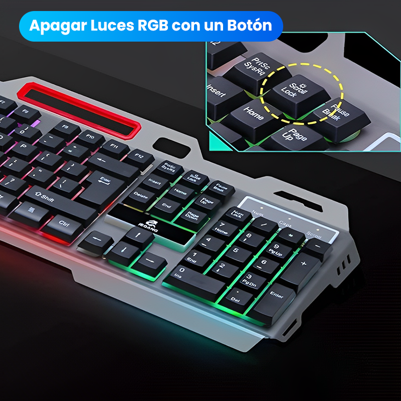 TECLADO + MOUSE - Oficina o Videojuegos